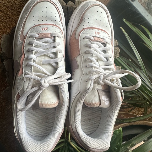 Nike Air Force 1 Shadow White and Pink Women's Shoes - Picture 8 of 11